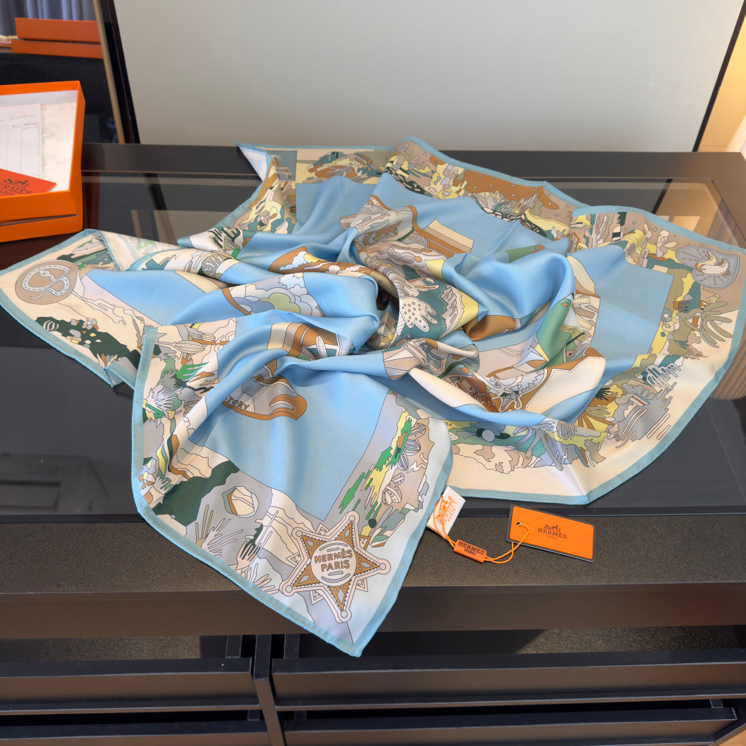 W1N46H22 Popular Silk Scarve