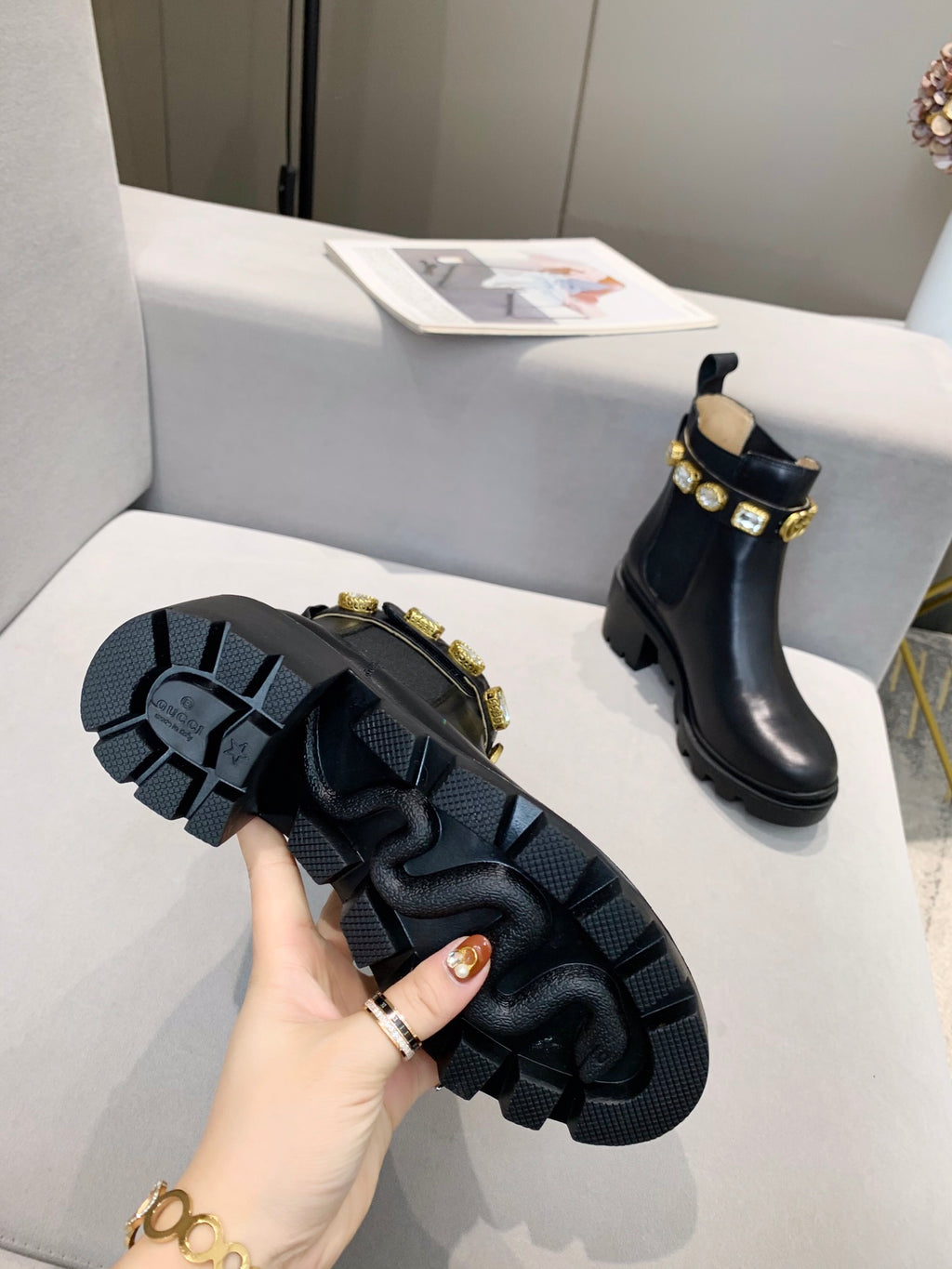 Z2XB195 Popular leather boot (top layer leather lining)