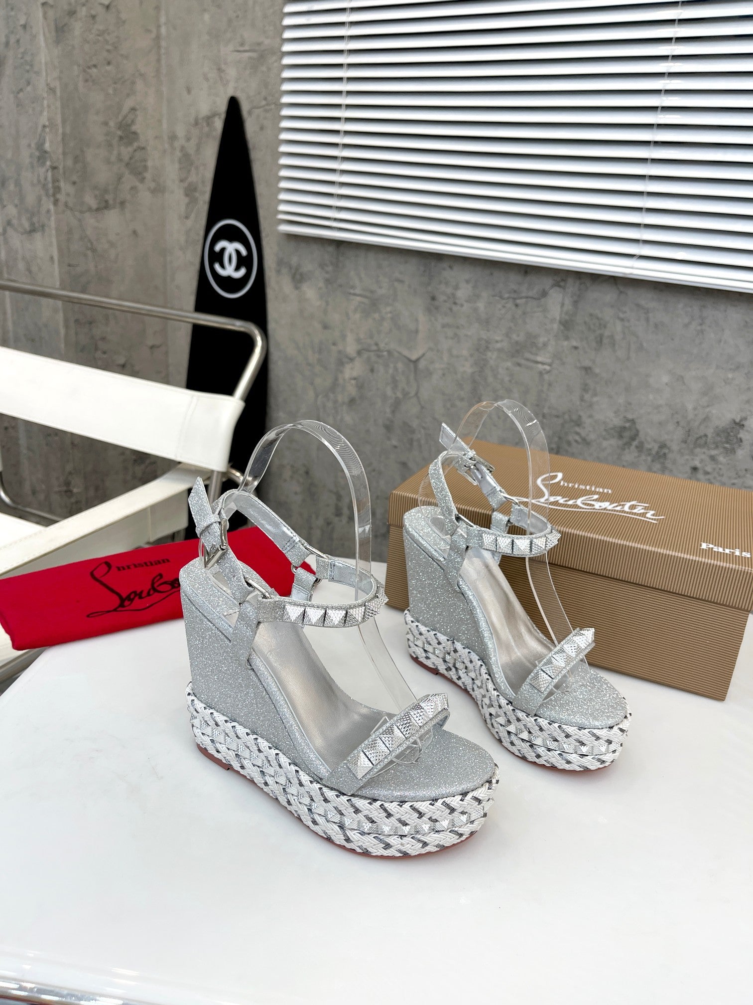 Z2ZA44 Popular leather sandals 12cm heel