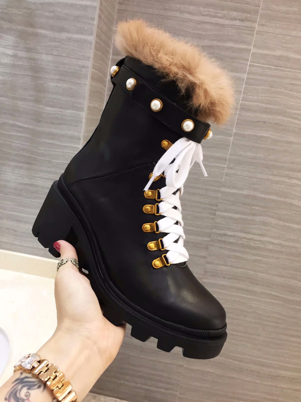 Z2XB203 Popular leather boot (top layer leather lining)