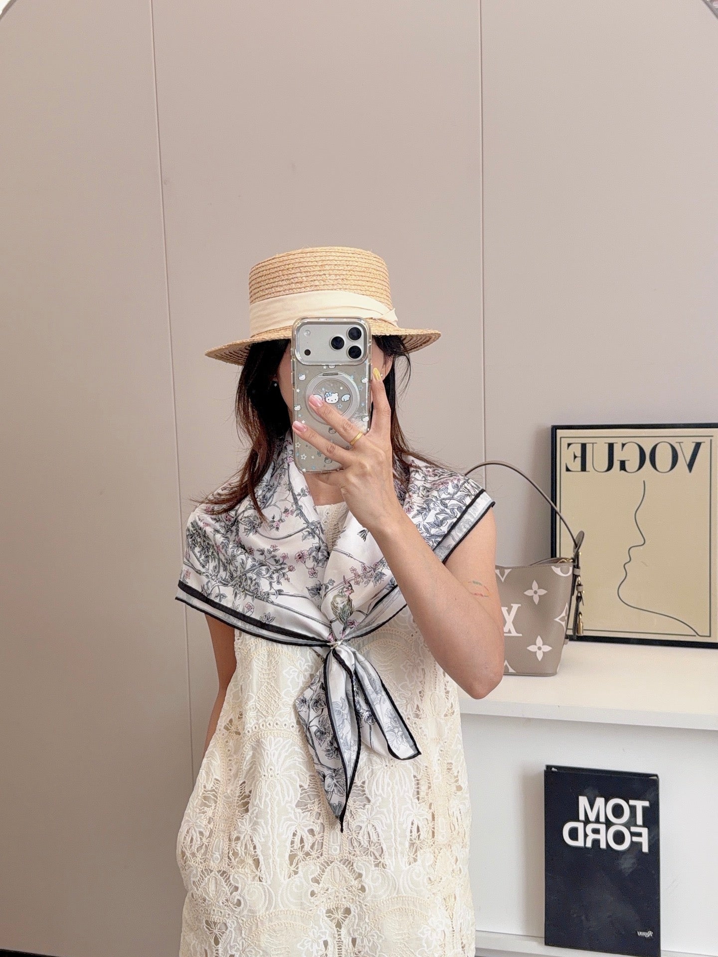W1N36D19 Popular Silk Scarve