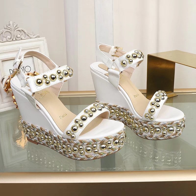 Z2ZA48 Popular leather High heels 12cm heel