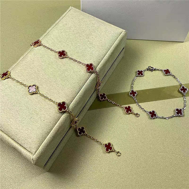 X5X94VA183K  Popular bracelets 6 flowers mini size 0.9cm flower