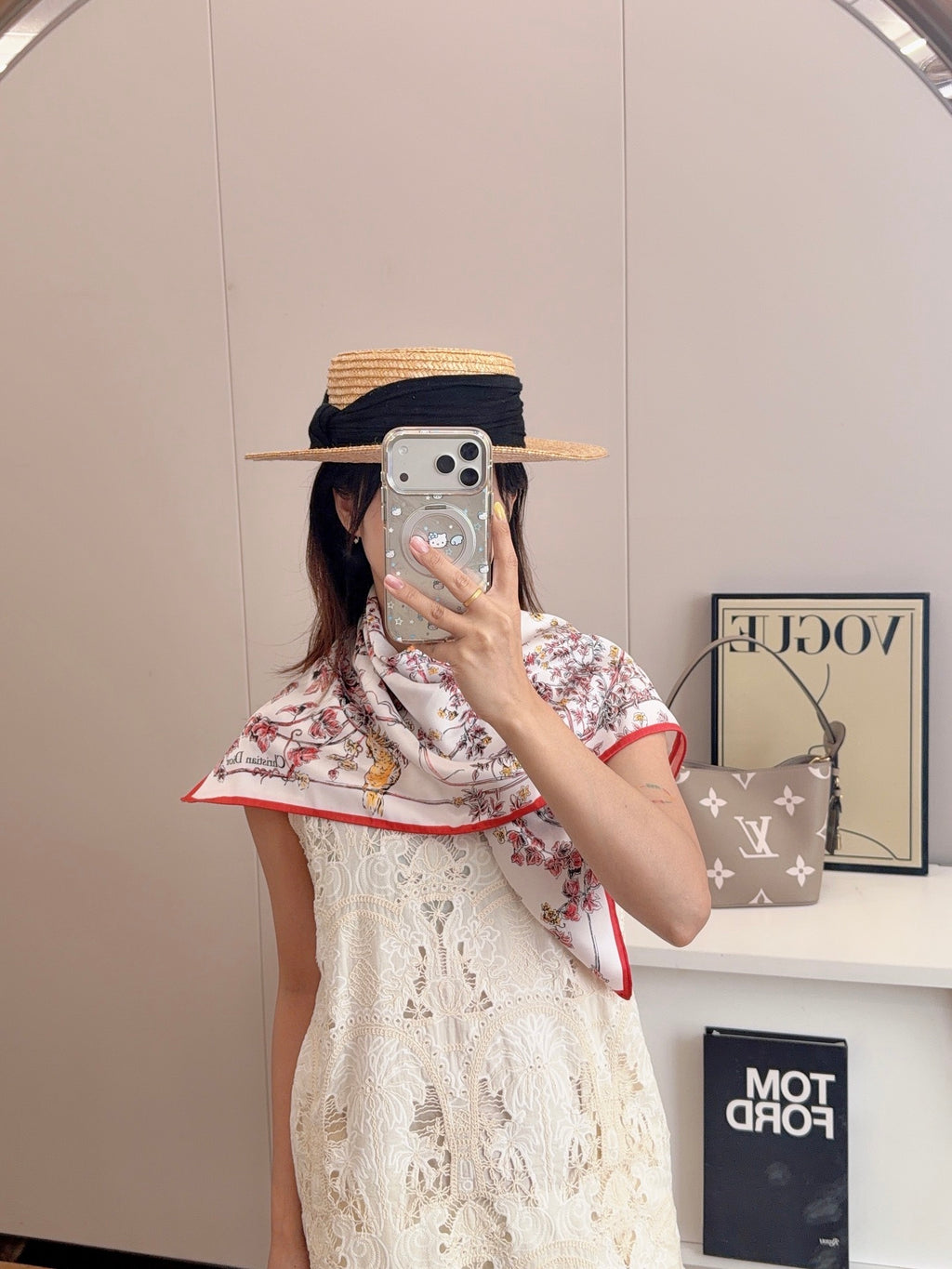 W1N36D19 Popular Silk Scarve