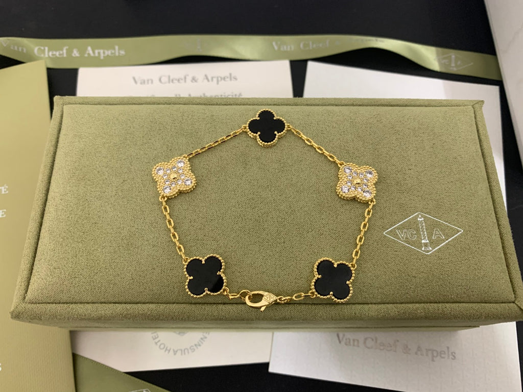 X5X53VA179K  Popular bracelets 5 flowers normal size1.5cm flower