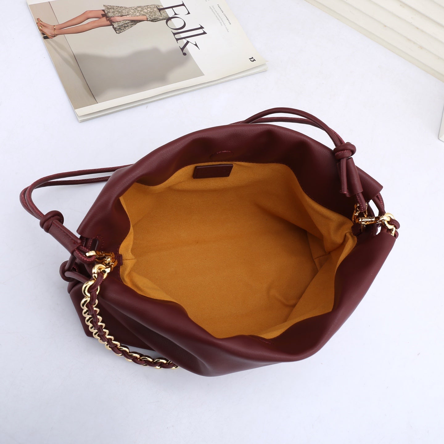 B1R66A8 Popular leather bag
