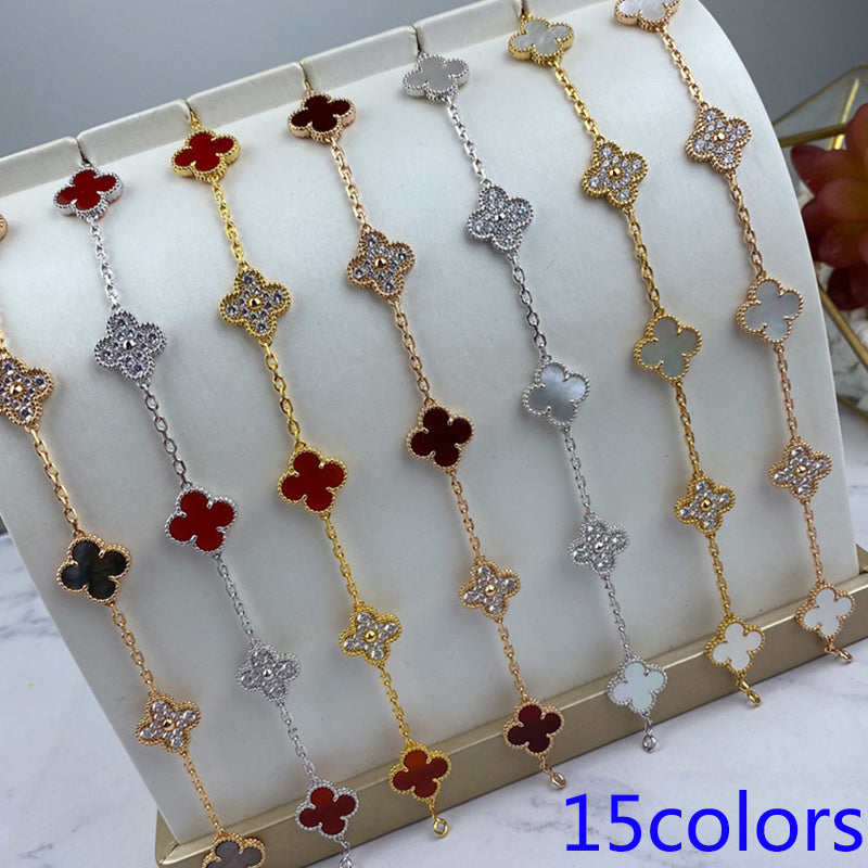 X5X53VA179K  Popular bracelets 5 flowers normal size1.5cm flower