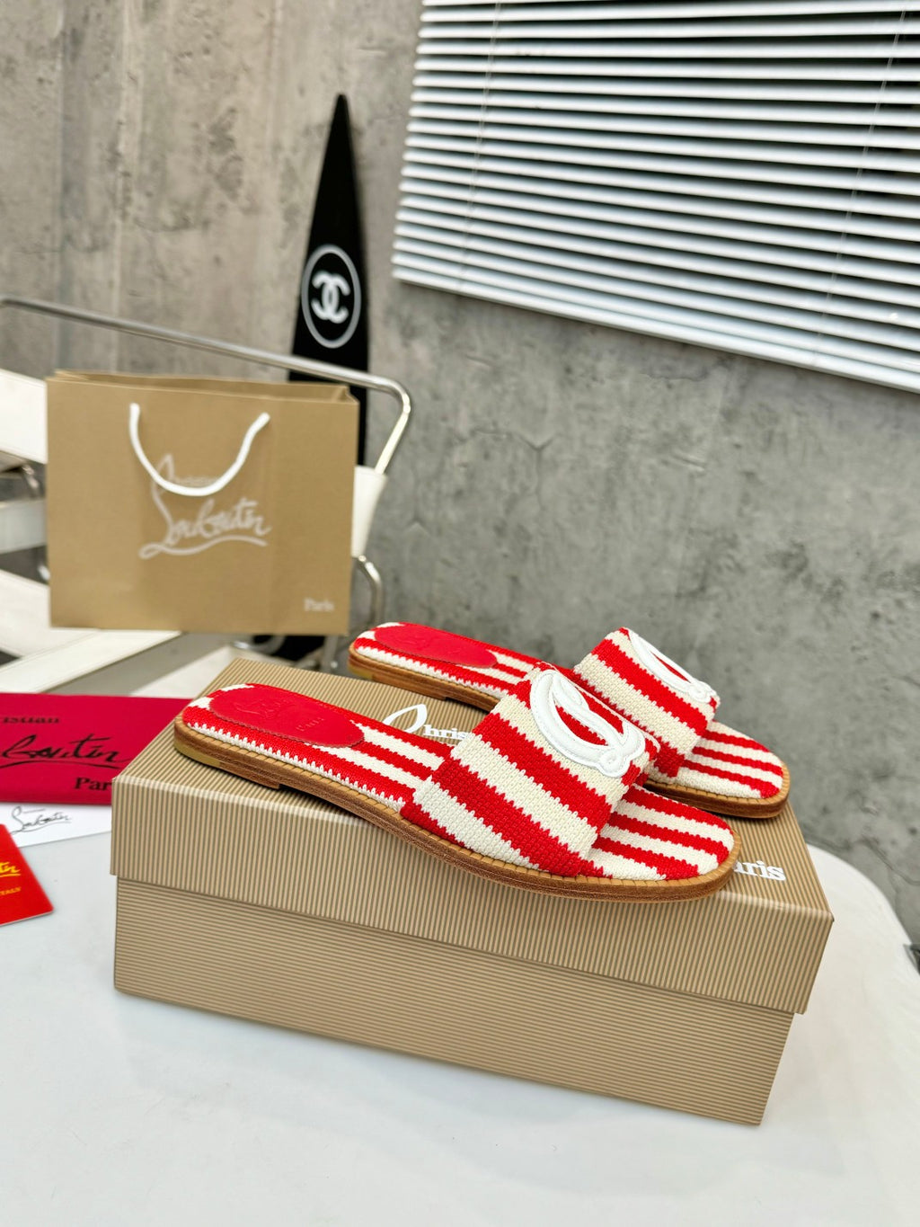 Z2XA10 Popular leather + knitted sandals