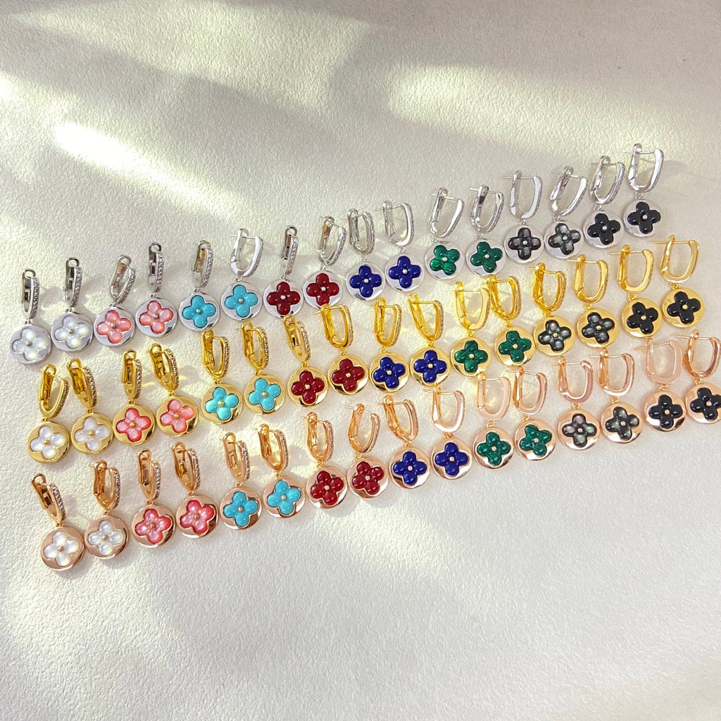 X5N86E1K Popular  Earrings, Bracelets(6 flower bracelets)