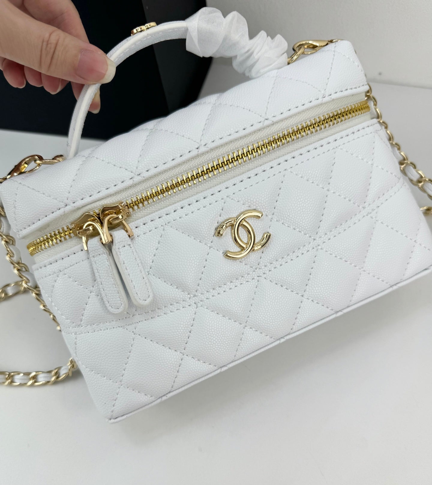 B1Q55C3 Popular   leather caviar bag