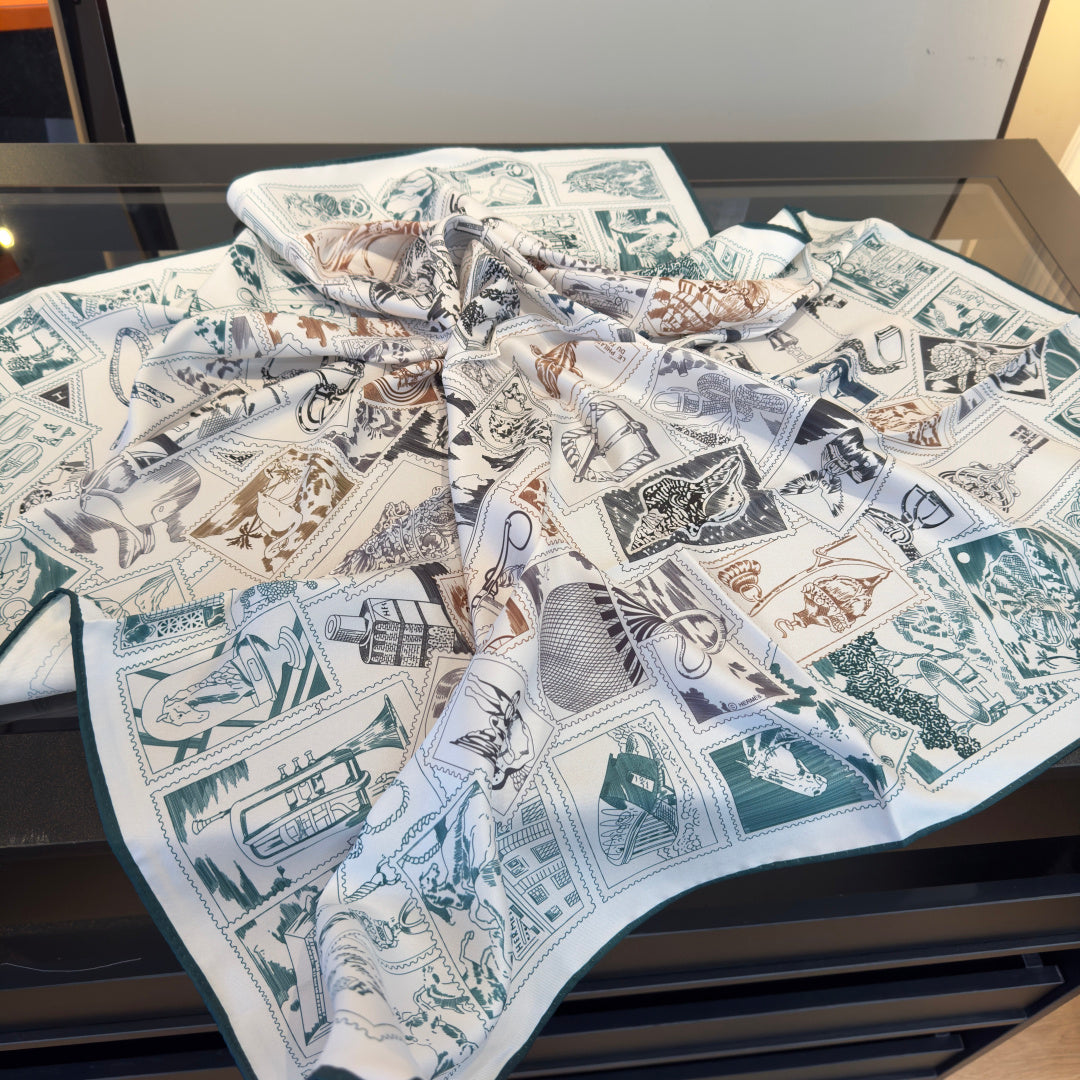 W1N46H34 Popular Silk Scarve