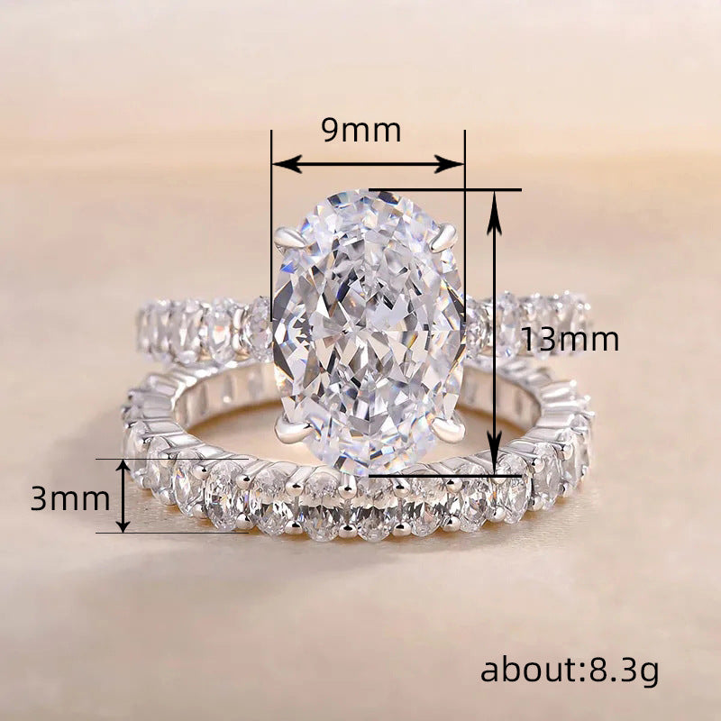 P5ZA1J Popular Moissanite Jewelry Wedding Diamond Ring
