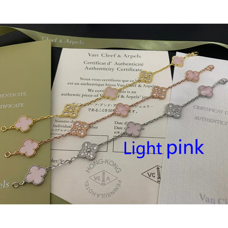 X5X53VA179K  Popular bracelets 5 flowers normal size1.5cm flower