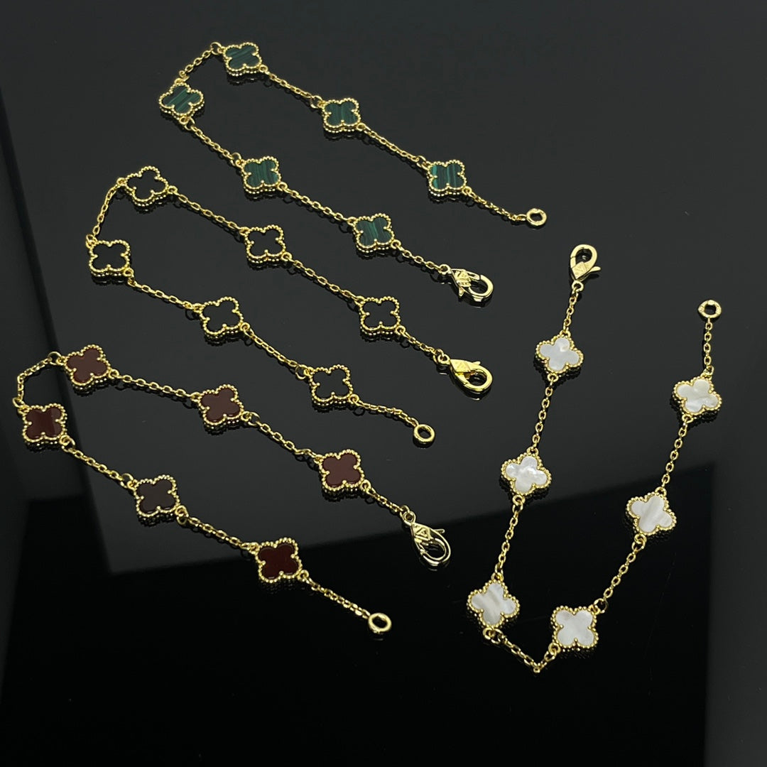 X5X94VA183K  Popular bracelets 6 flowers mini size 0.9cm flower