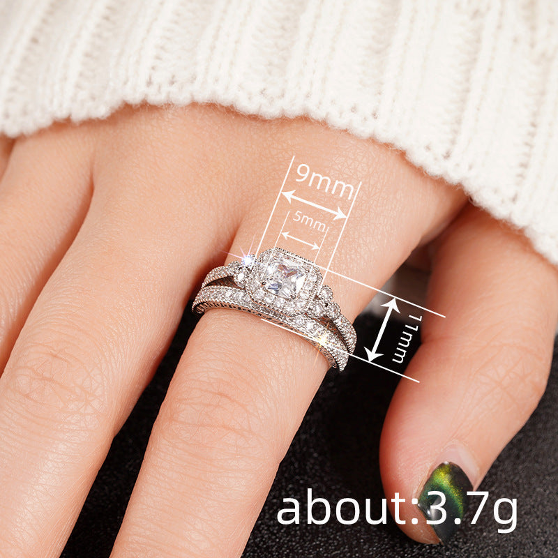 P5QA20J  Popular Moissanite Jewelry Wedding Diamond Ring
