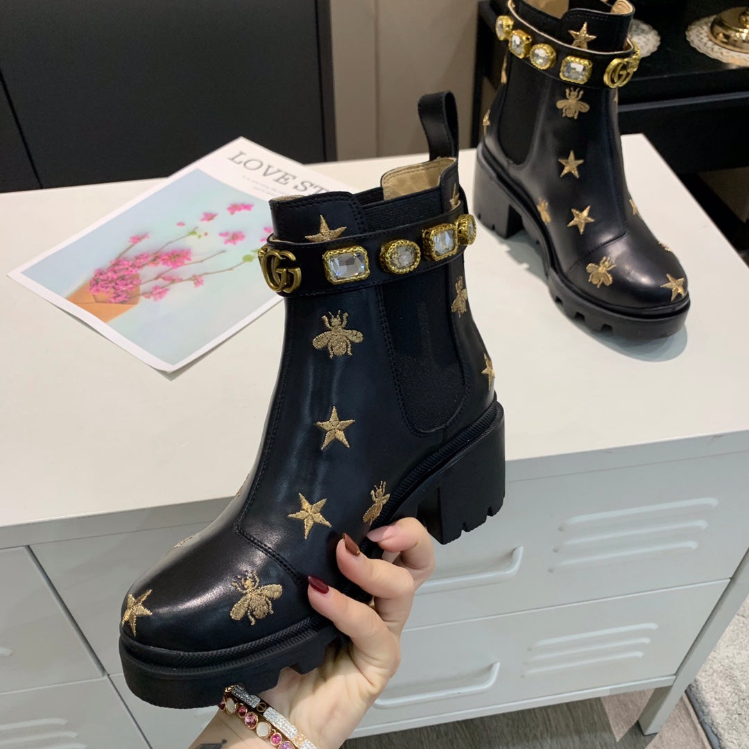 Z2XB199 Popular leather boot (top layer leather lining)