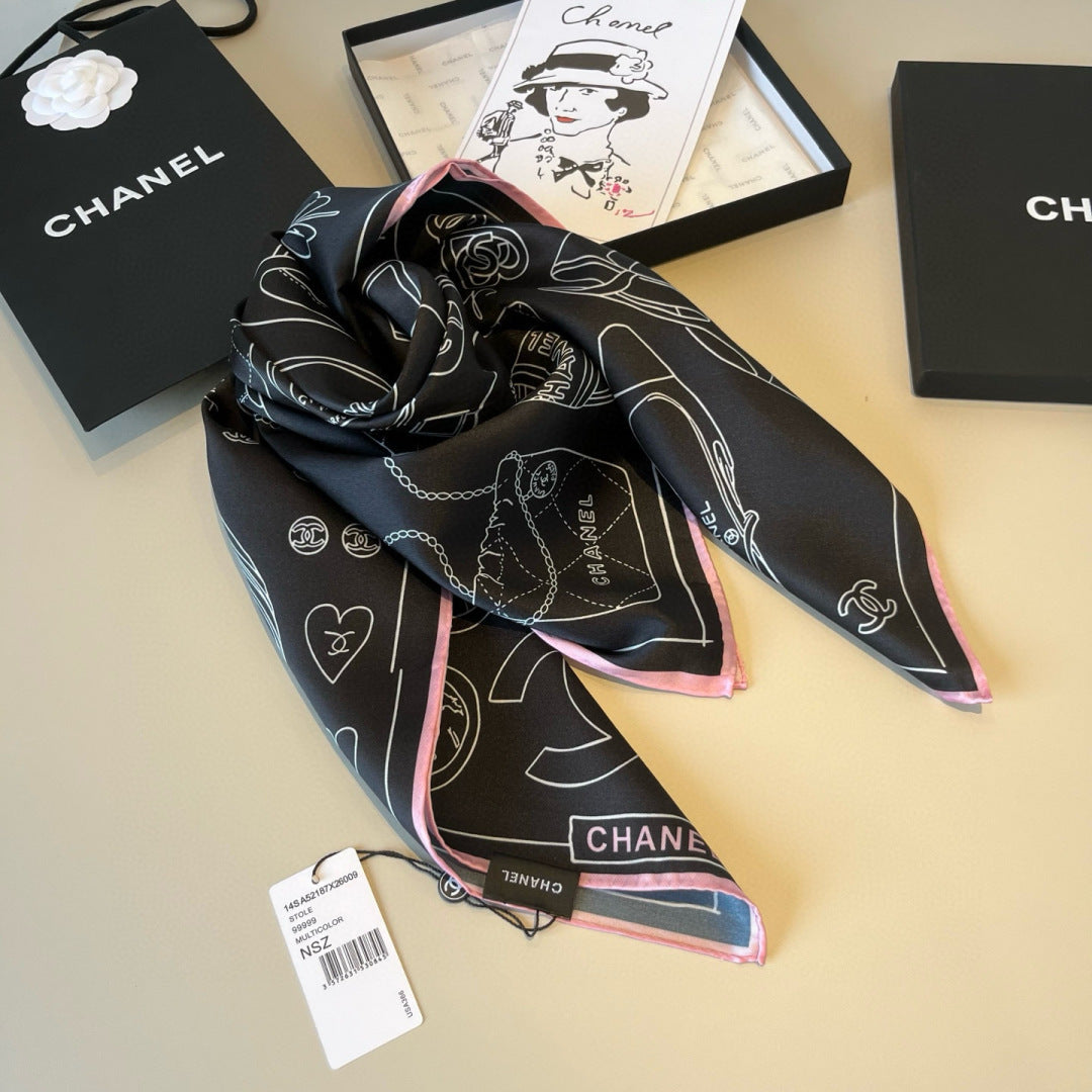W1N36C22 Popular Silk Scarve