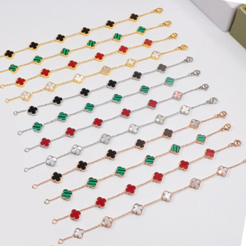 X5X94VA183K  Popular bracelets 6 flowers mini size 0.9cm flower