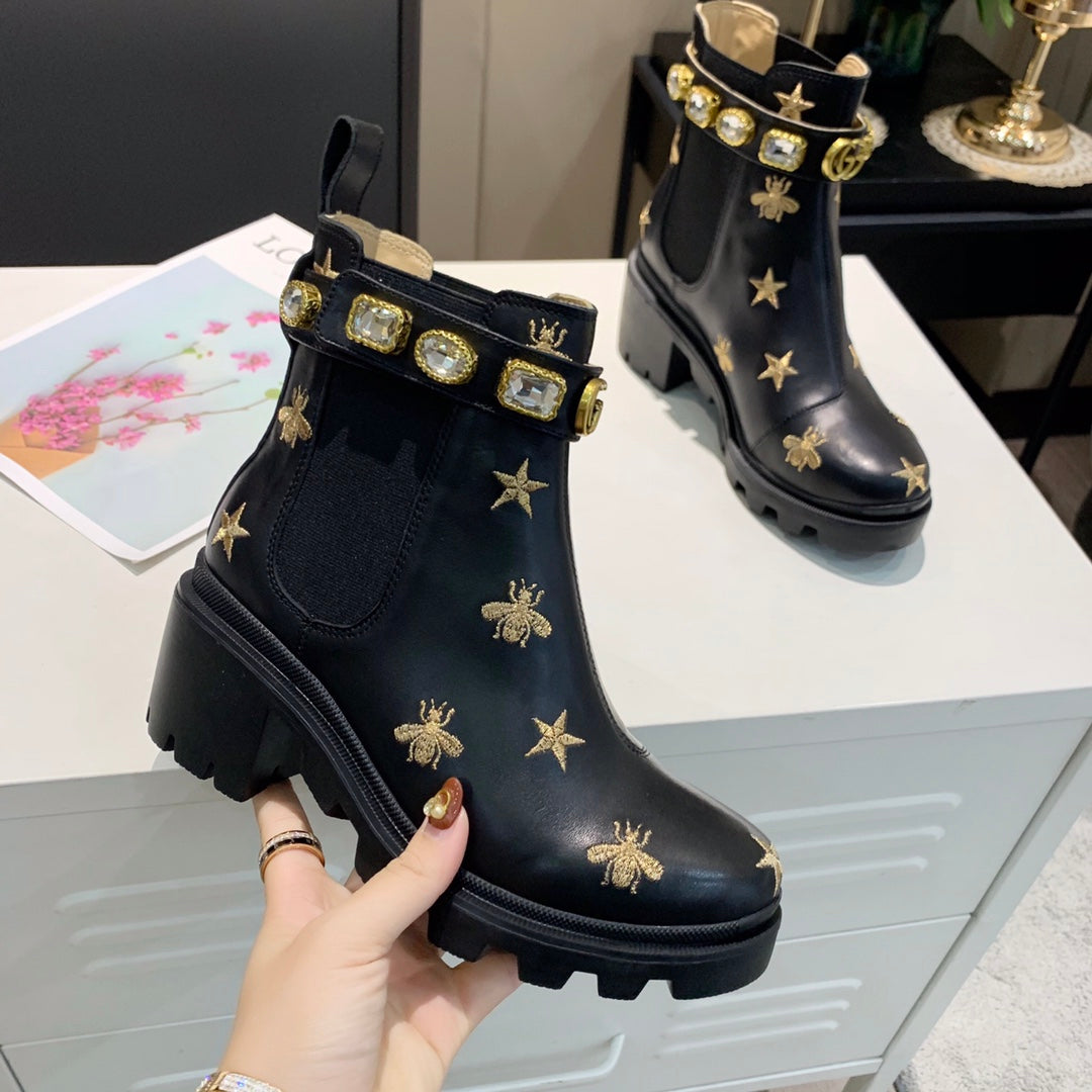Z2XB199 Popular leather boot (top layer leather lining)