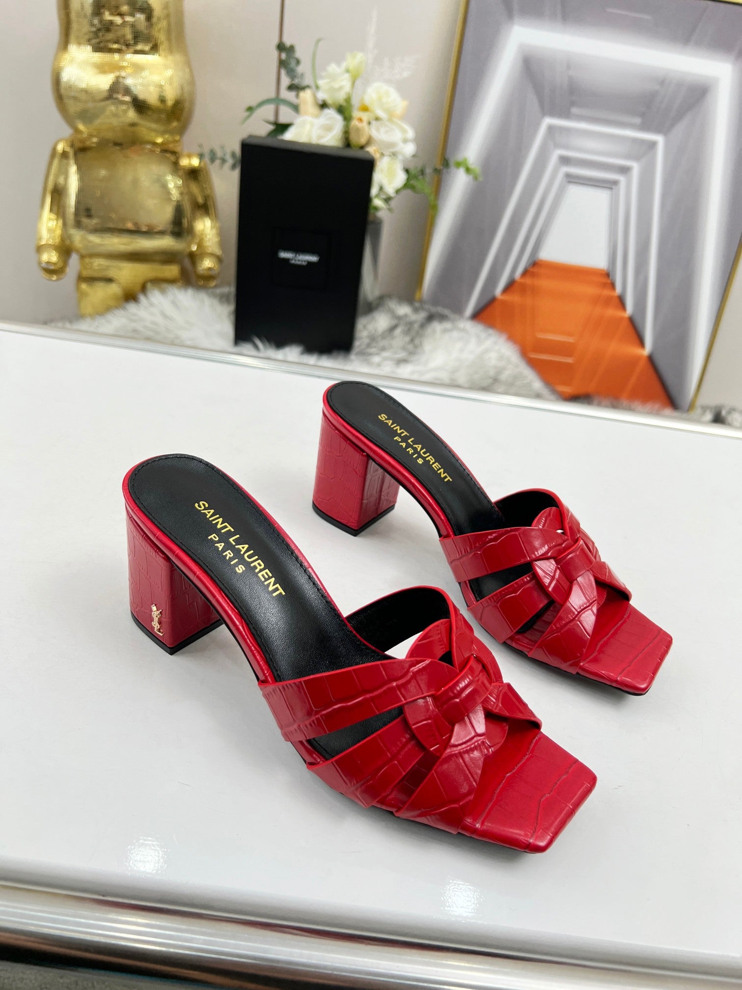 Z2Z85SL35  Popular leather High heels(Heel height 6.5CM)