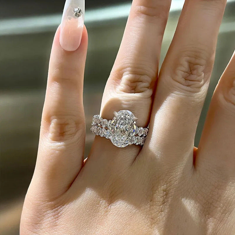 P5QA42J  Popular Moissanite Jewelry Wedding Diamond Ring