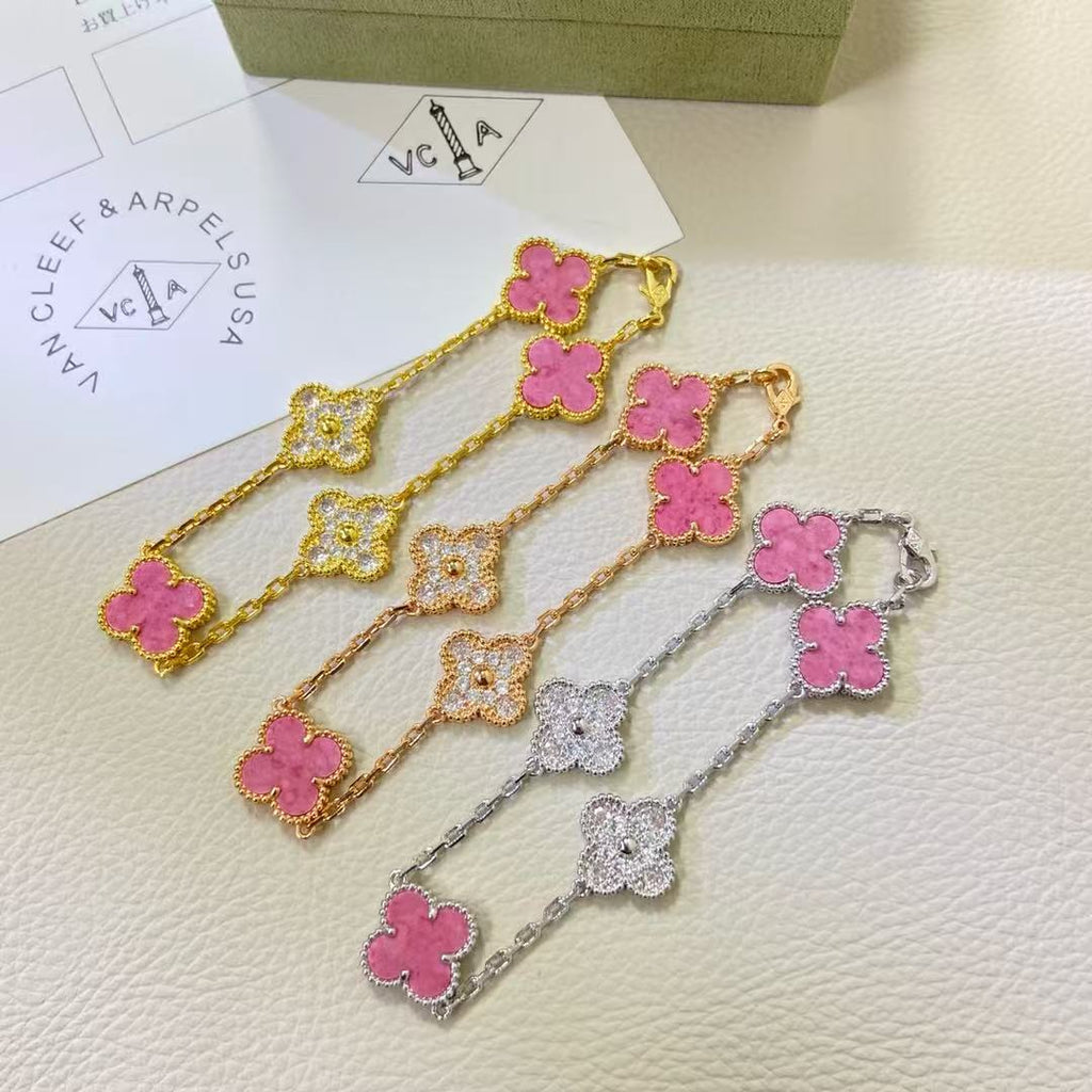 X5X53VA179K  Popular bracelets 5 flowers normal size1.5cm flower