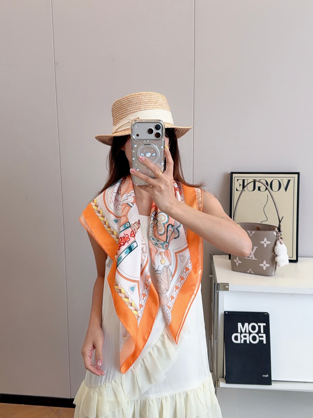 W1N36H9 Popular Silk Scarve