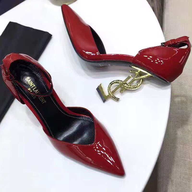 Z2XSL159 Popular leather high heels（patent leather）