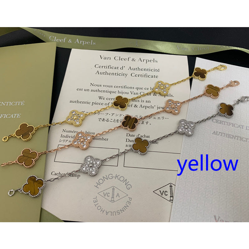 X5X53VA179K  Popular bracelets 5 flowers normal size1.5cm flower