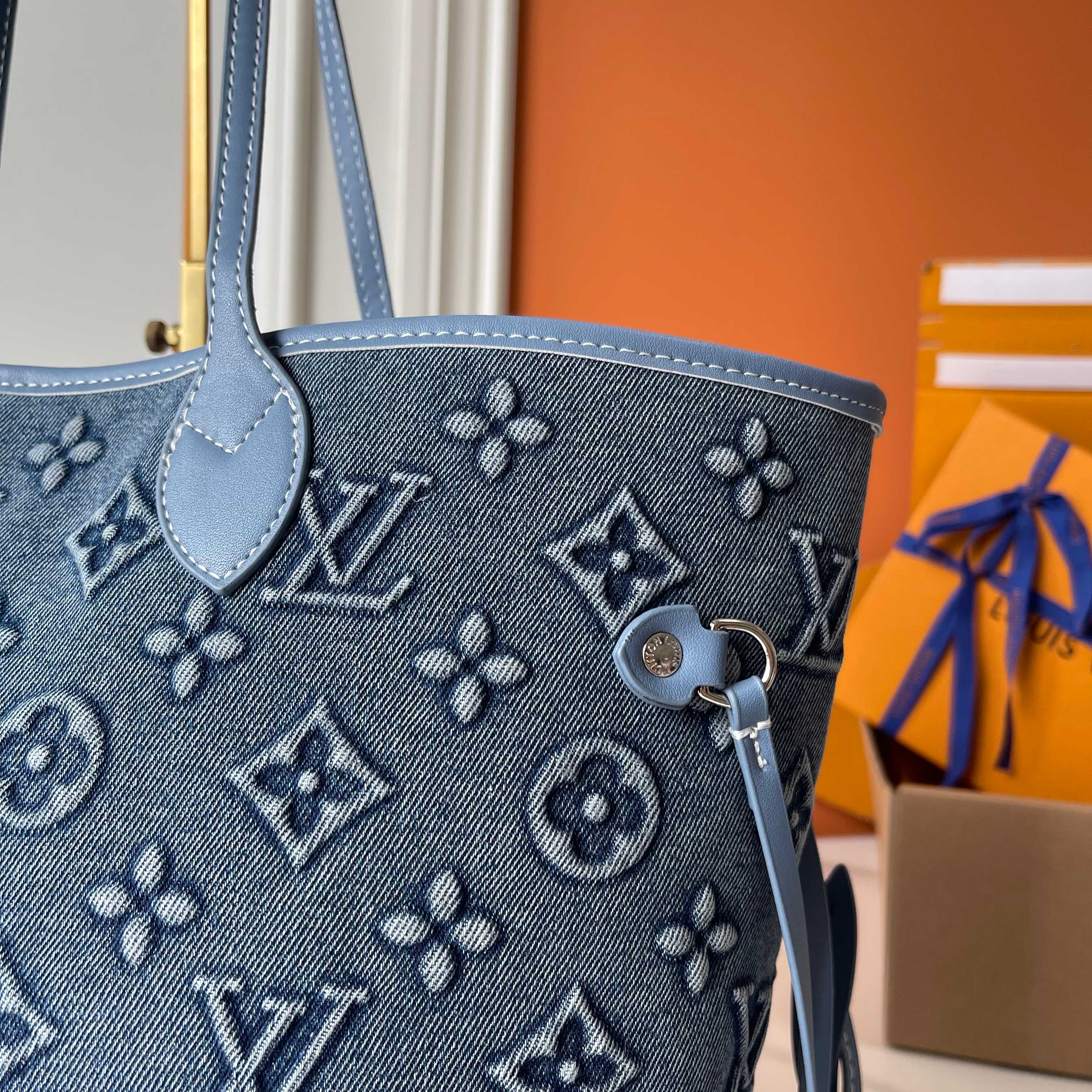 B1P46E90 Popular denim material bag