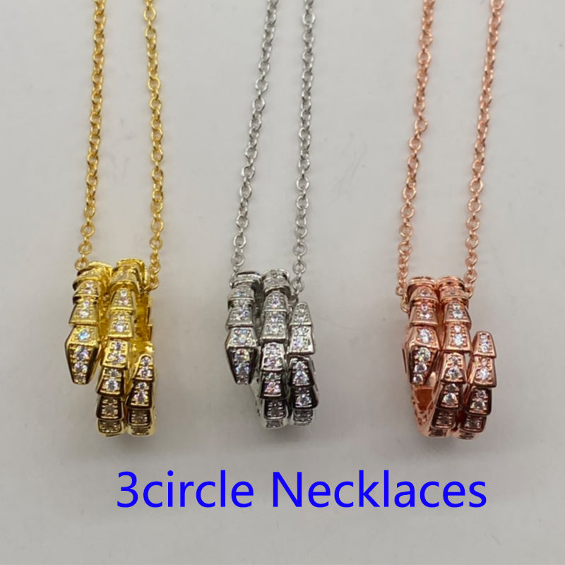 X1X93I58K  Popular 3circle rings earrings Bracelets Necklaces