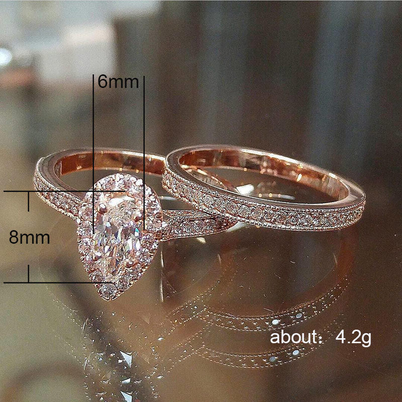 P5QA37J  Popular Moissanite Jewelry Wedding Diamond Ring