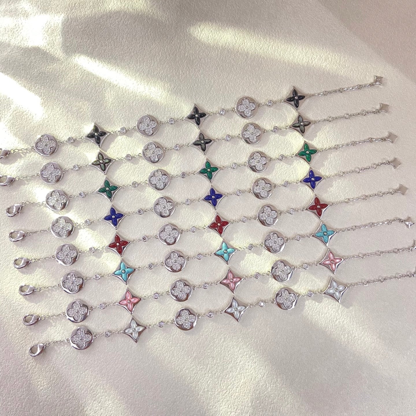 X5N86E1K Popular  Earrings, Bracelets(6 flower bracelets)