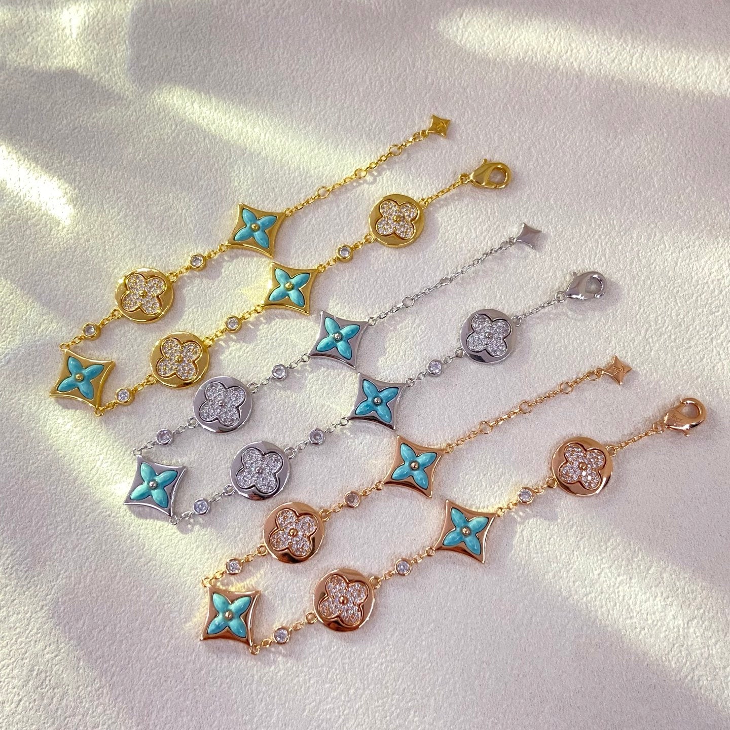 X5N86E1K Popular  Earrings, Bracelets(6 flower bracelets)