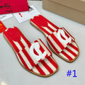 Z2XA10 Popular leather + knitted sandals