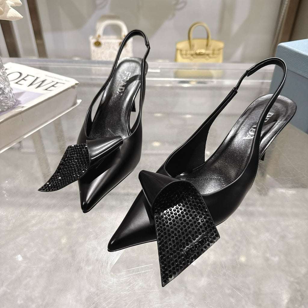 Z2Q55P41 Popular  leather High heels
