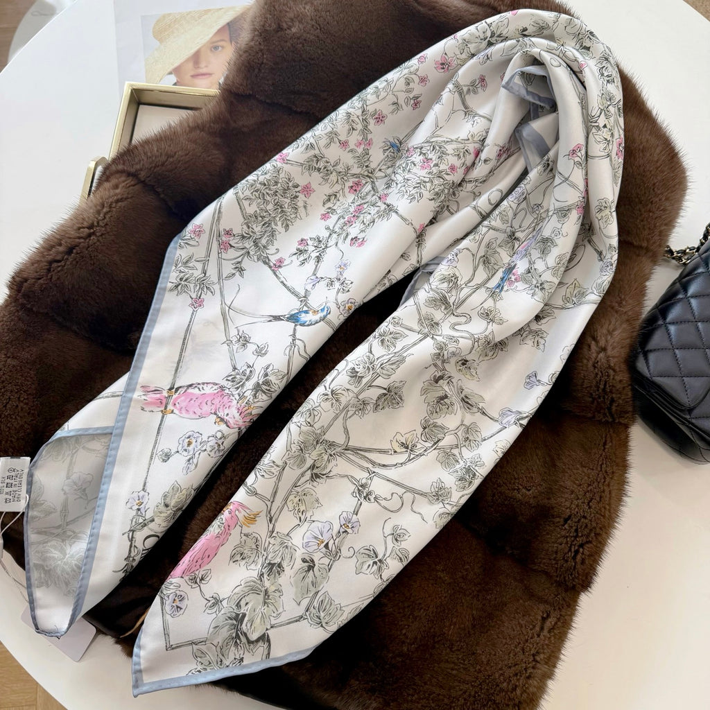 W1N36D19 Popular Silk Scarve