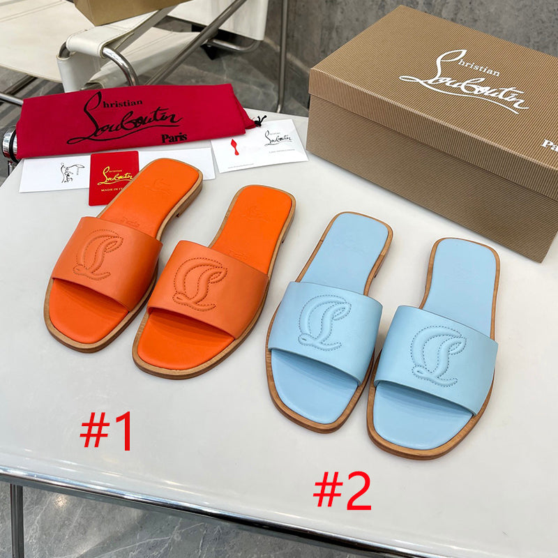 Z2XA29 Popular leather Slippers
