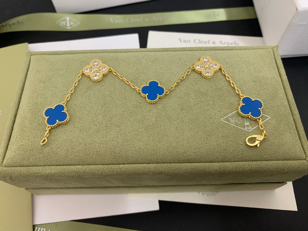 X5X53VA179K  Popular bracelets 5 flowers normal size1.5cm flower