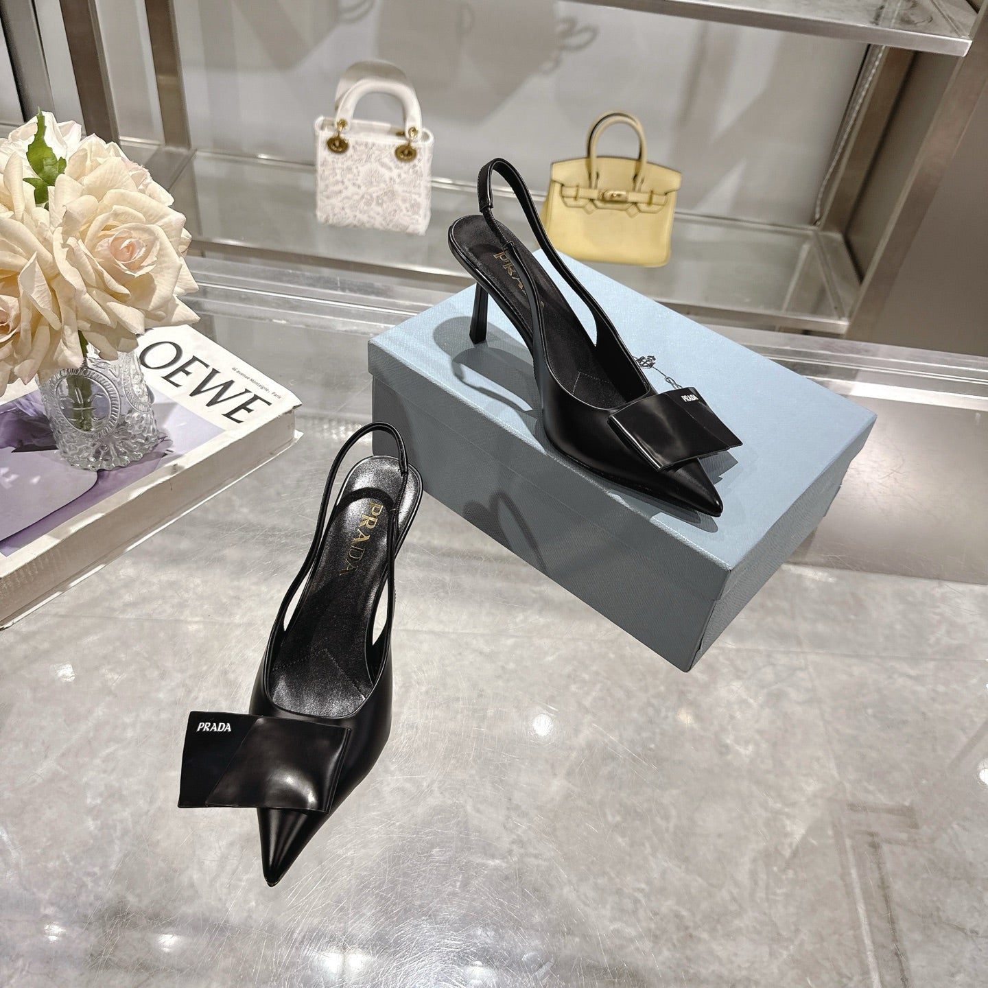 Z2Q55P41 Popular  leather High heels