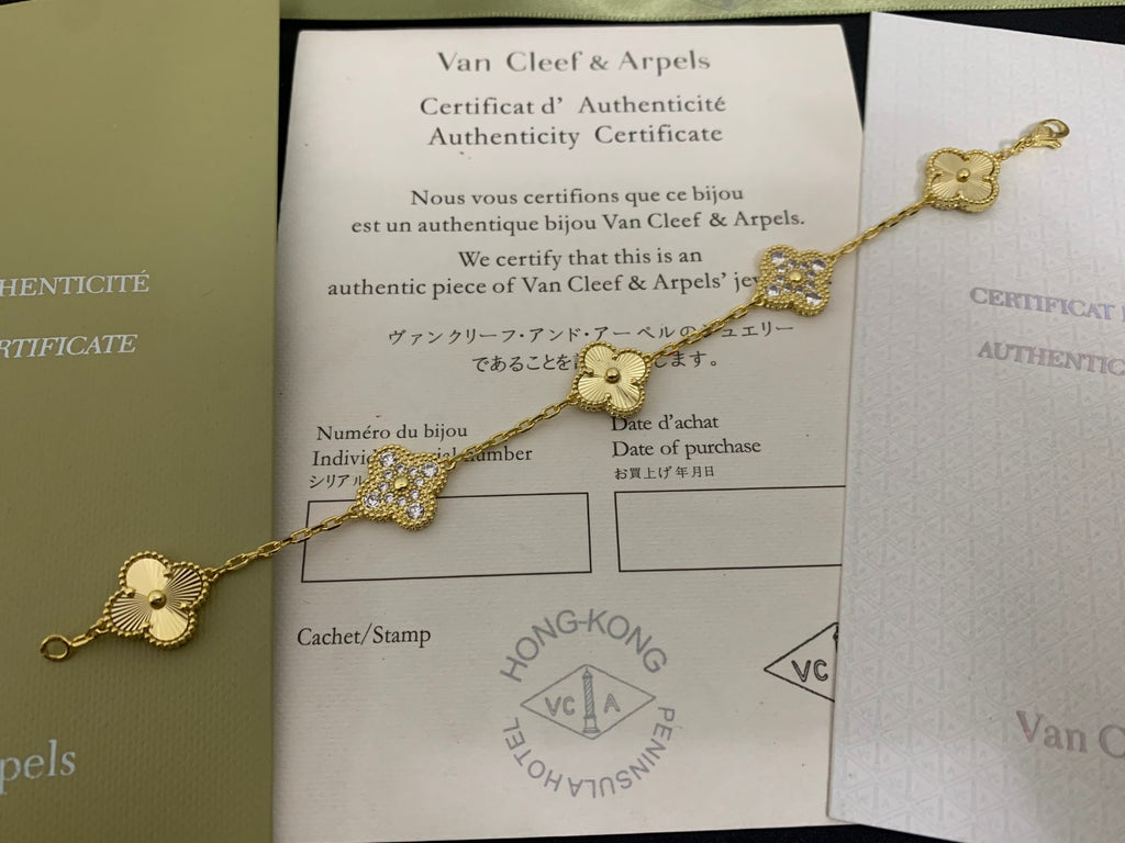 X5X63VA201K  Popular bracelets 5 flowers normal size1.5cm flower