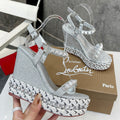 Z2ZA44 Popular leather sandals 12cm heel