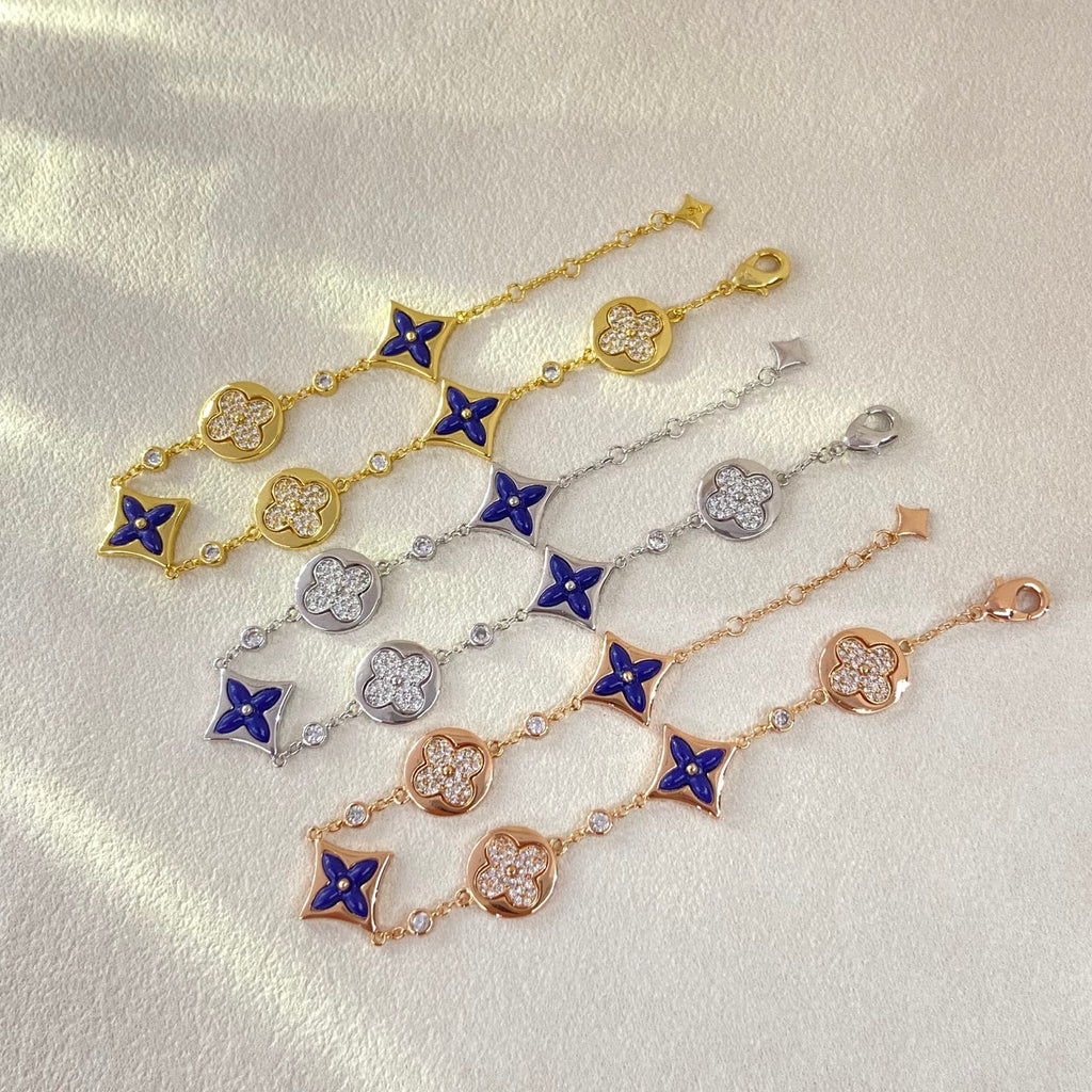 X5N86E1K Popular  Earrings, Bracelets(6 flower bracelets)