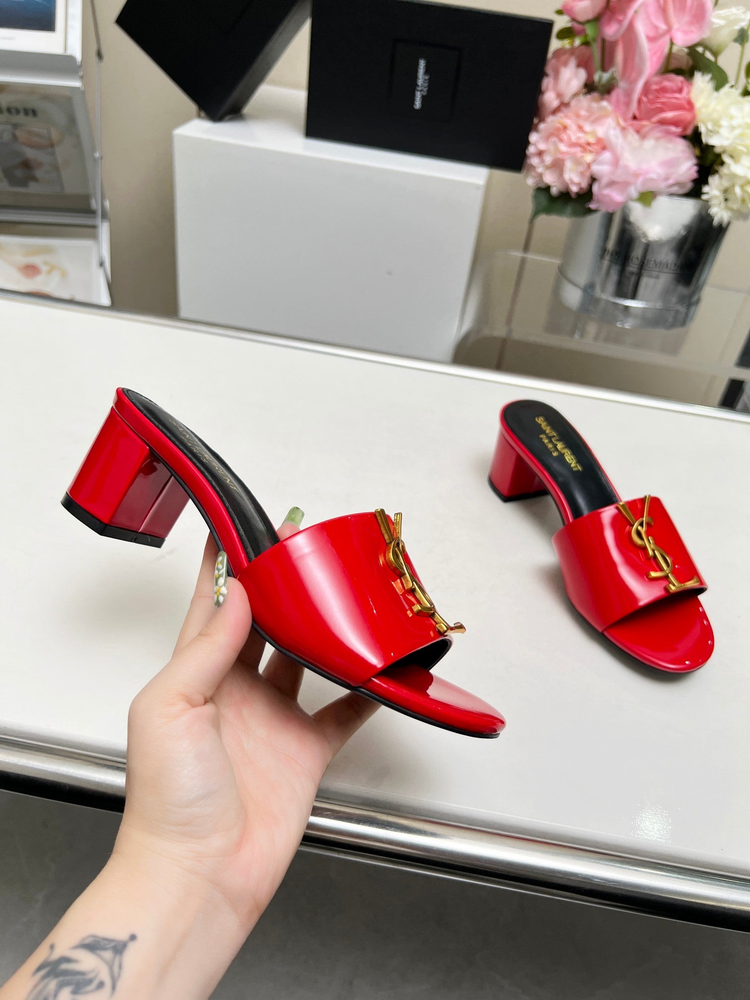 Z2Z85SL34  Popular leather High heels(Heel height 5CM)
