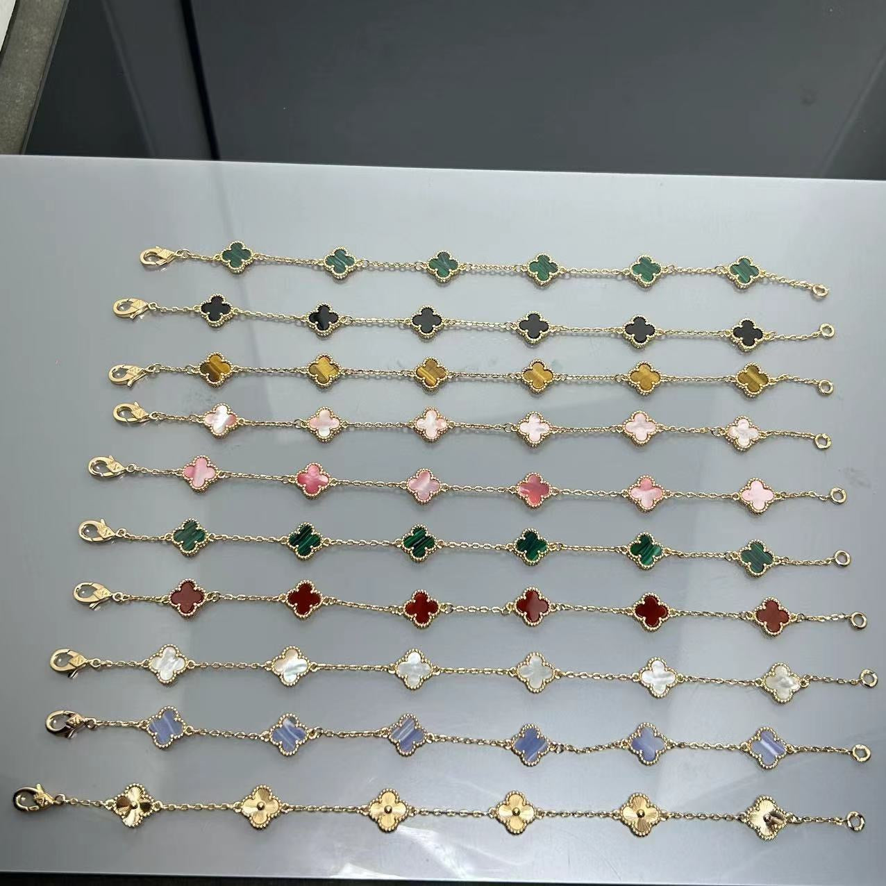 X5X94VA183K  Popular bracelets 6 flowers mini size 0.9cm flower