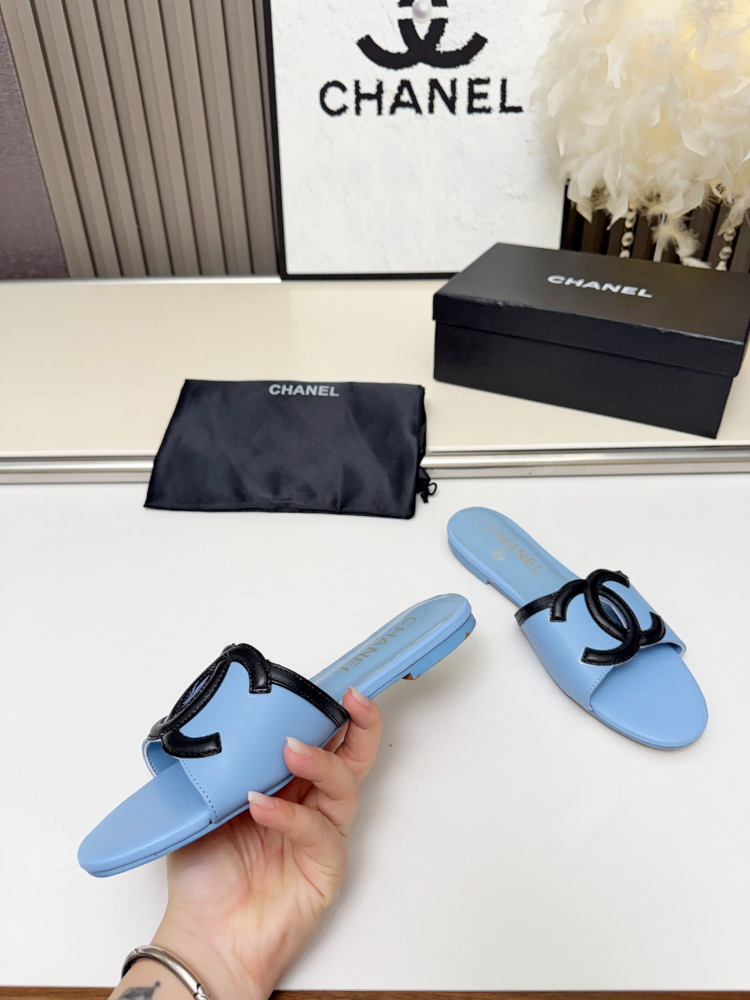 ZPX76C6  Popular high-quality leather slippers