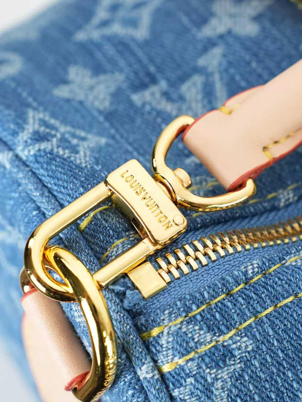 B1R46E1 Popular denim cloth luggage bag