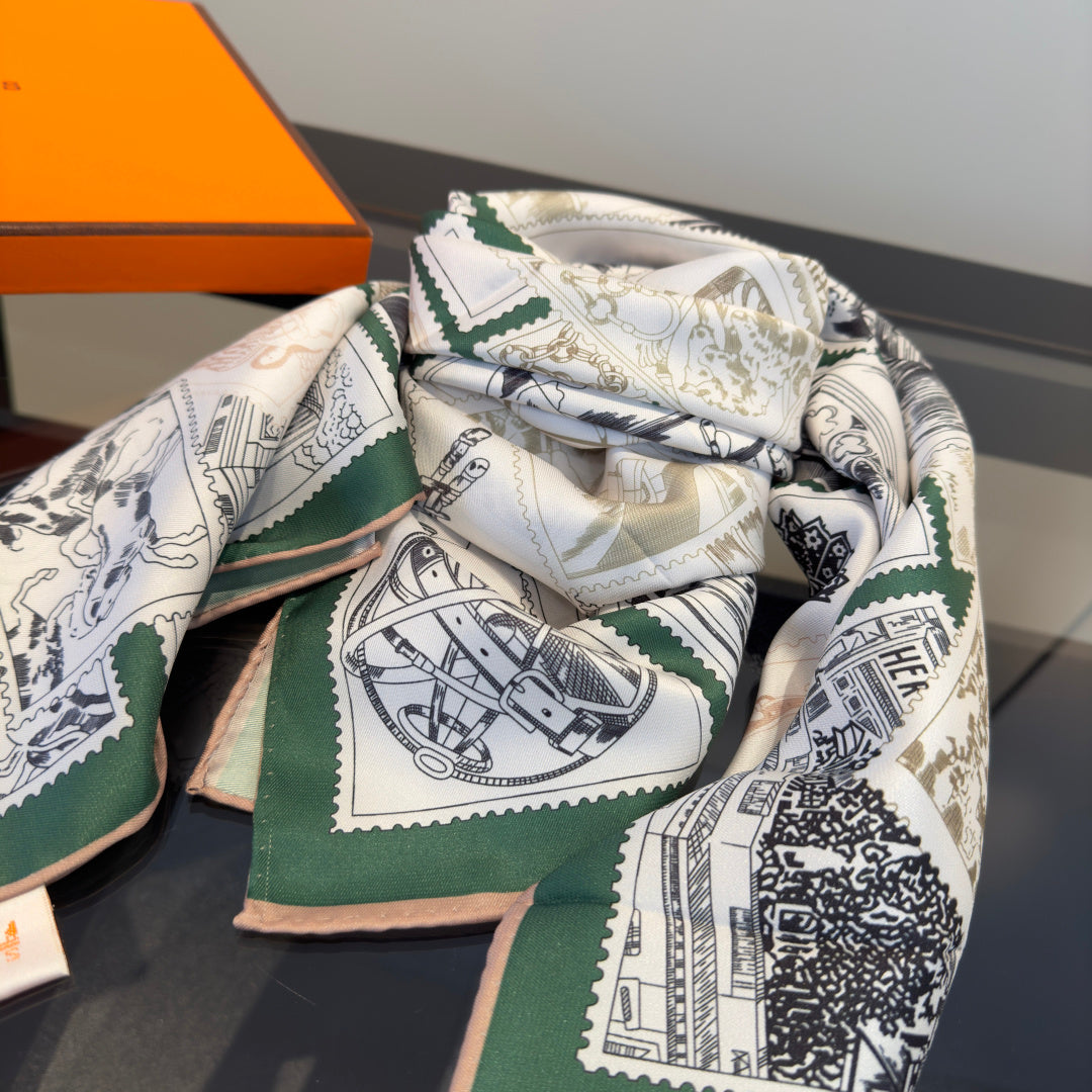 W1N46H34 Popular Silk Scarve