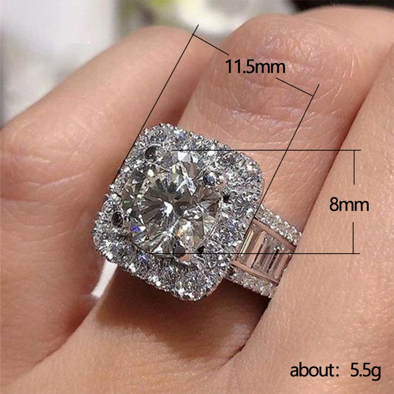 P5QA33J  Popular Moissanite Jewelry Wedding Diamond Ring
