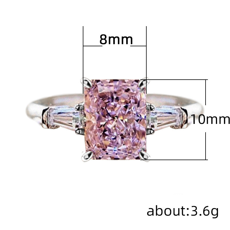 P5QA16J  Popular Moissanite Jewelry Wedding Diamond Ring